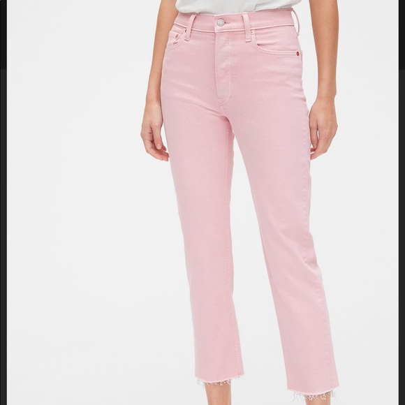 Gap Pink Cheeky Straight Jeans - Picture 1 of 7